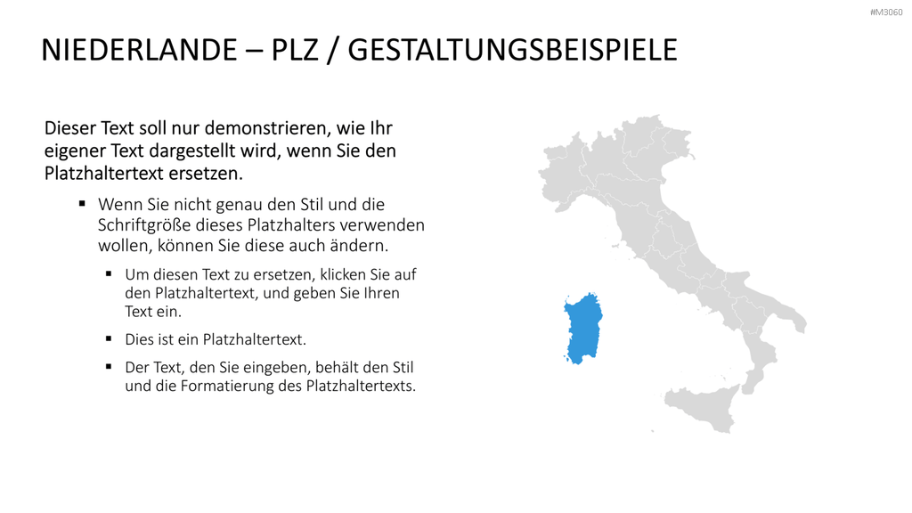 Nord-, Zentral-, Süd- Italien PowerPoint-Vorlage