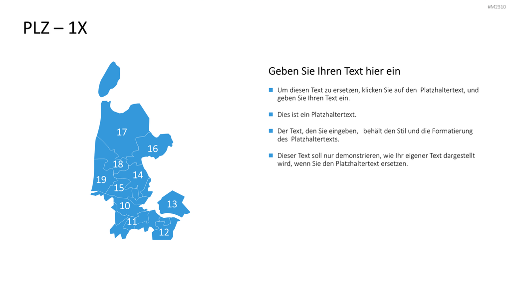 Niederlande - PLZ (2-stellig) PowerPoint-Vorlage