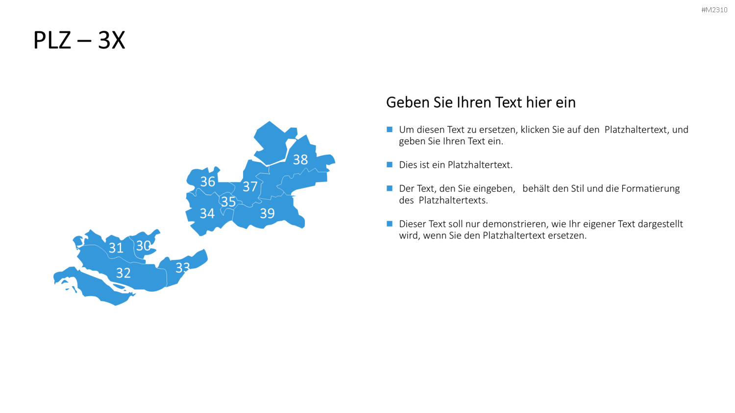 Niederlande - PLZ (2-stellig) PowerPoint-Vorlage
