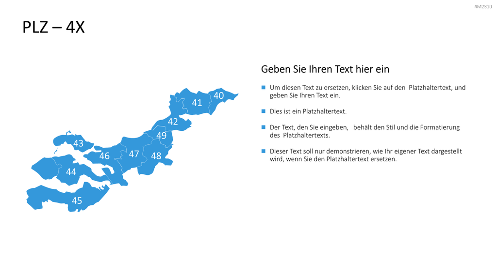 Niederlande - PLZ (2-stellig) PowerPoint-Vorlage