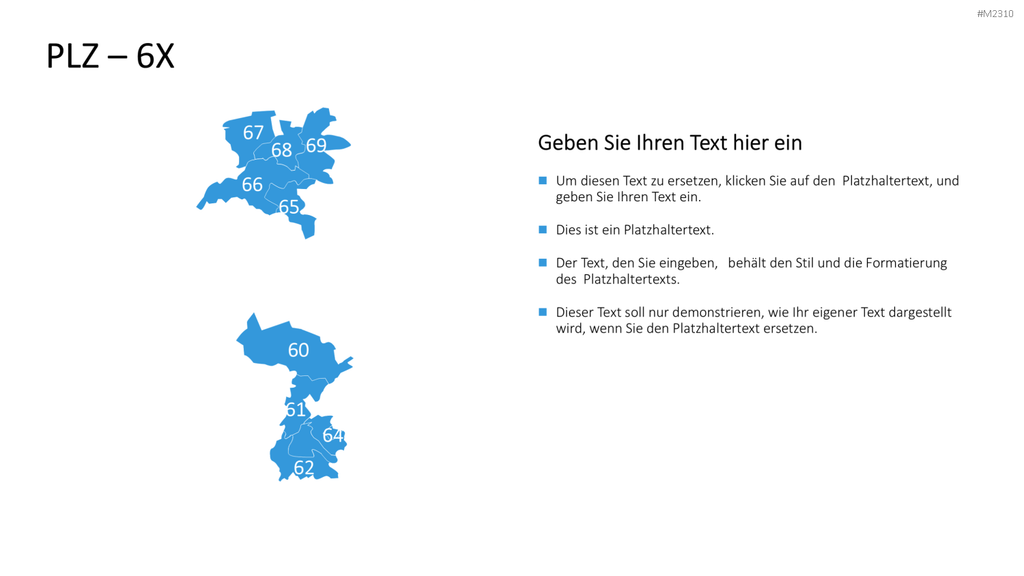 Niederlande - PLZ (2-stellig) PowerPoint-Vorlage