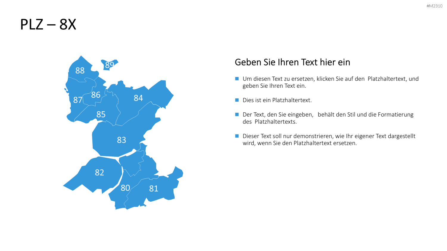 Niederlande - PLZ (2-stellig) PowerPoint-Vorlage