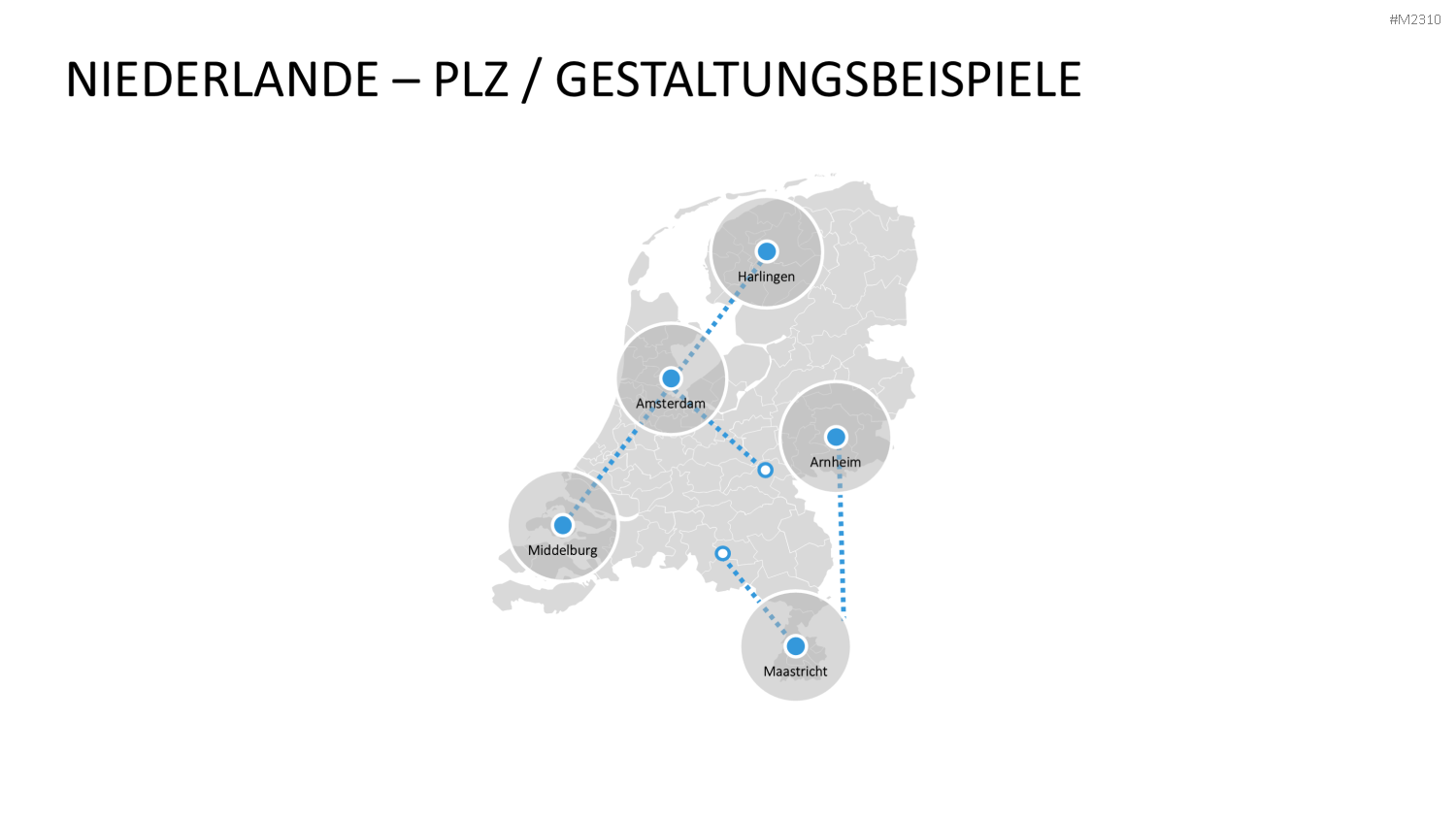 Niederlande - PLZ (2-stellig) PowerPoint-Vorlage