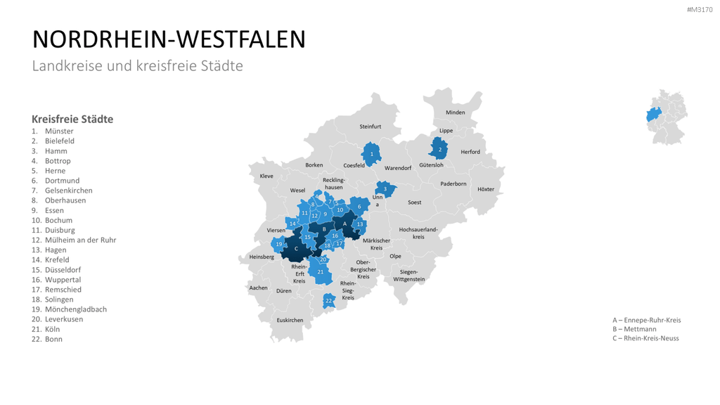 Nordrhein-Westfalen PowerPoint-Vorlage