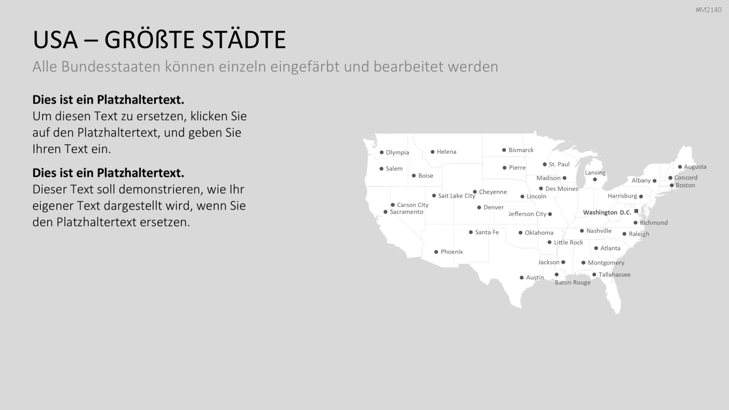 USA - Counties PowerPoint-Vorlage