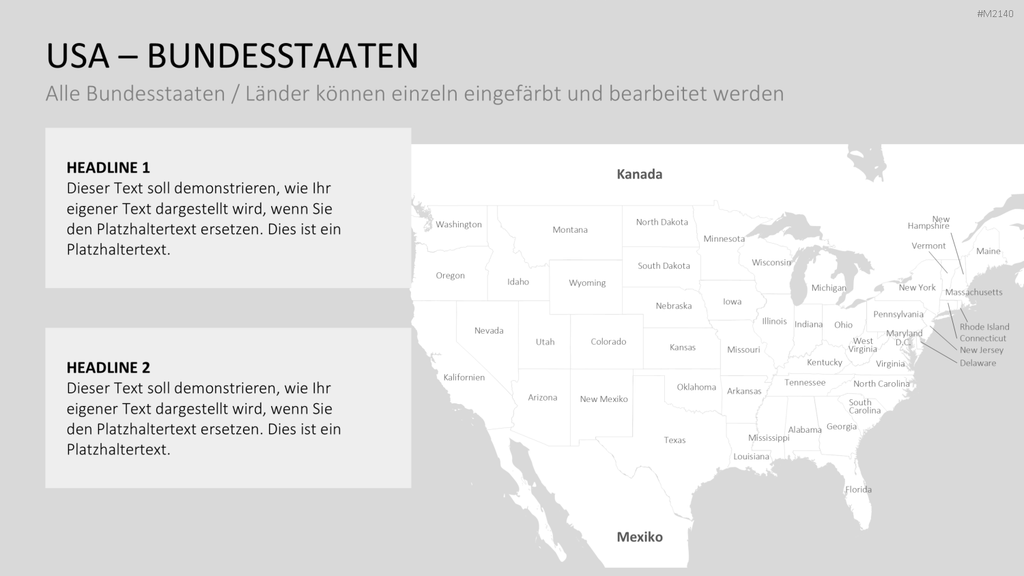 USA - Counties PowerPoint-Vorlage