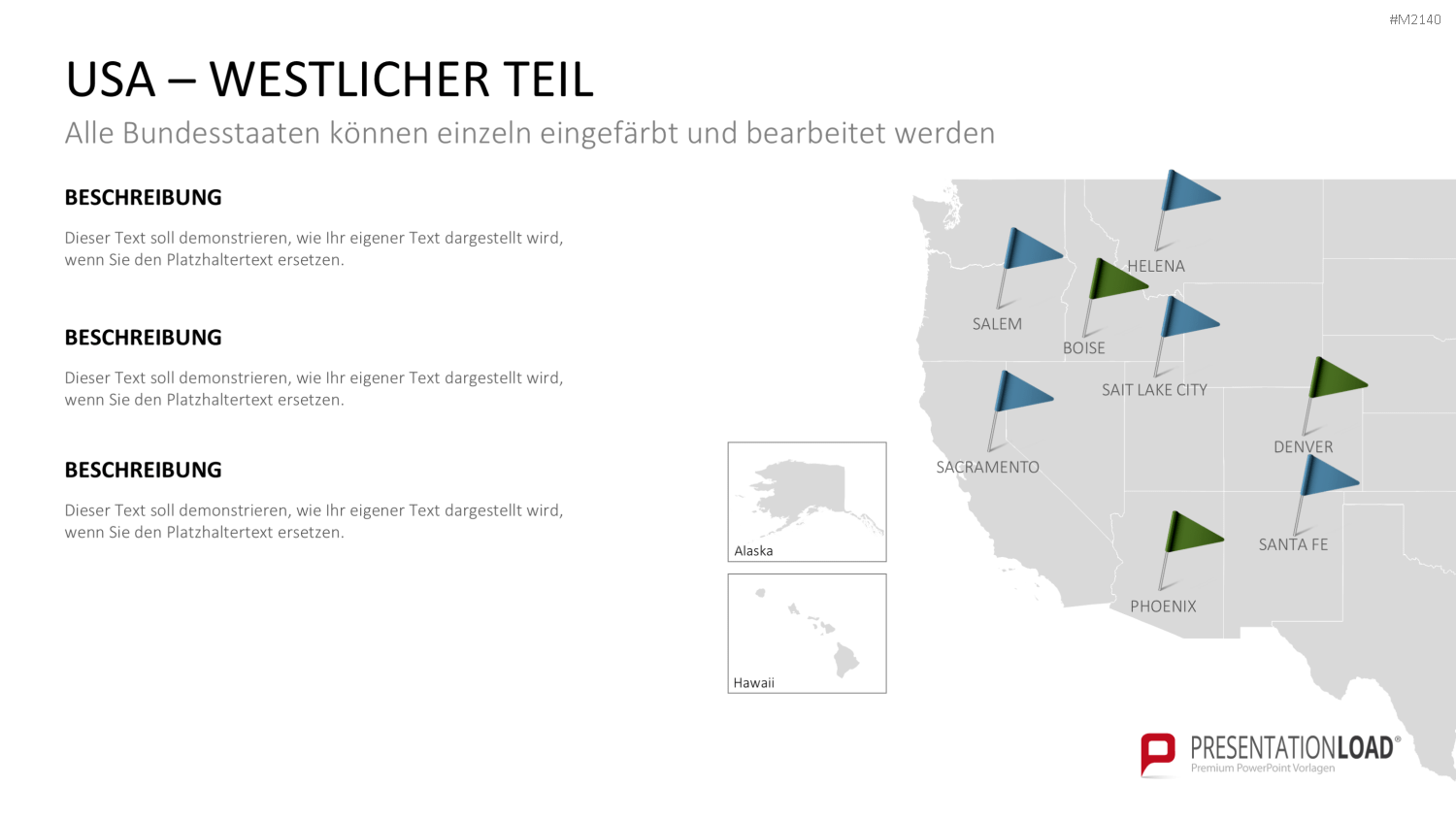 USA - Counties PowerPoint-Vorlage