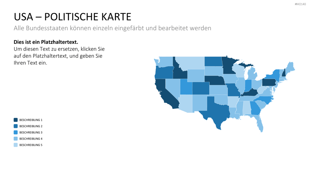 USA - Counties PowerPoint-Vorlage