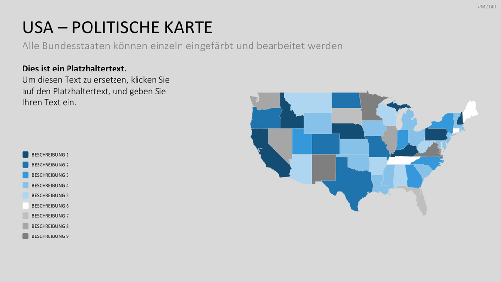 USA - Counties PowerPoint-Vorlage