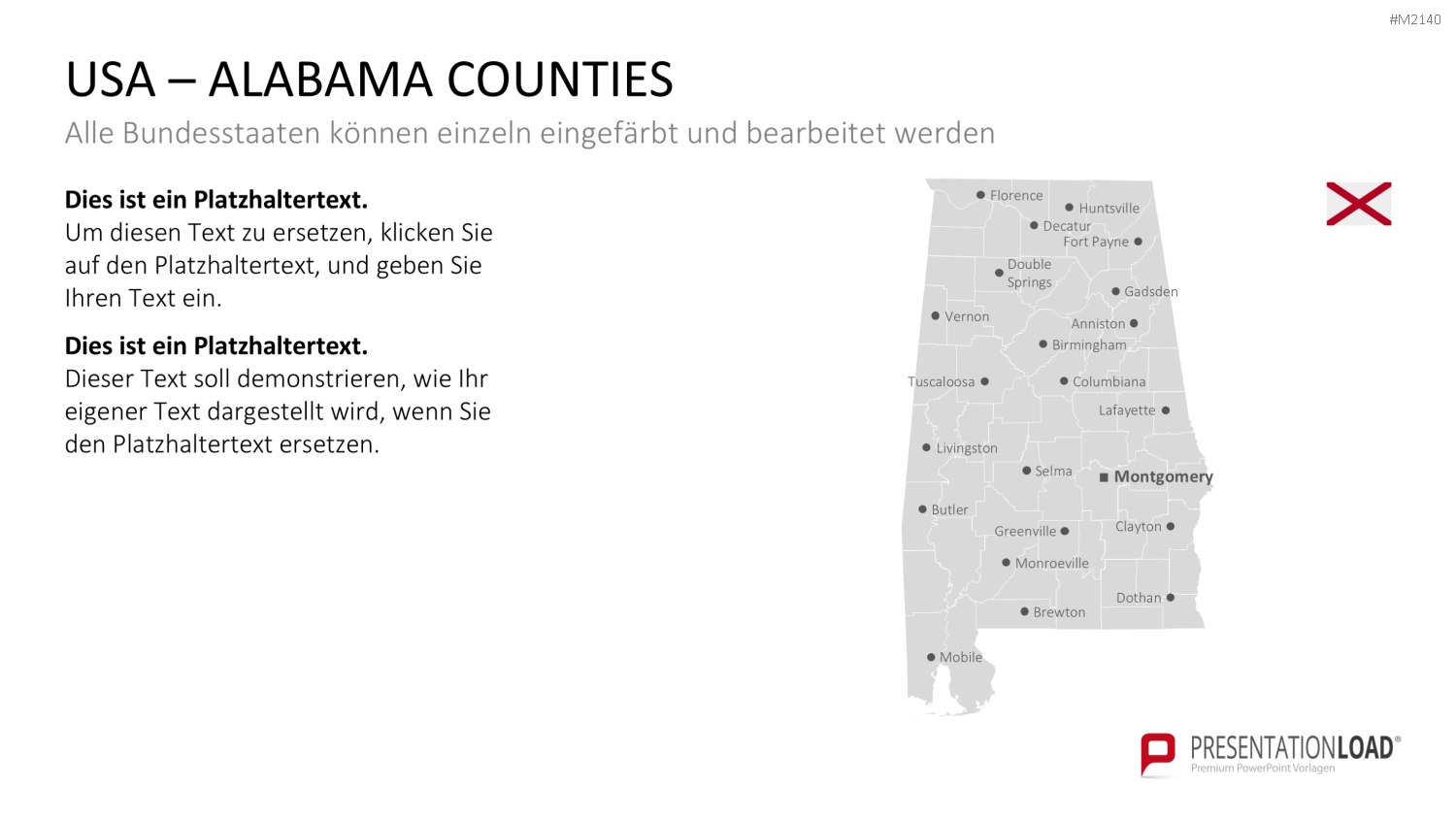 USA - Counties PowerPoint-Vorlage