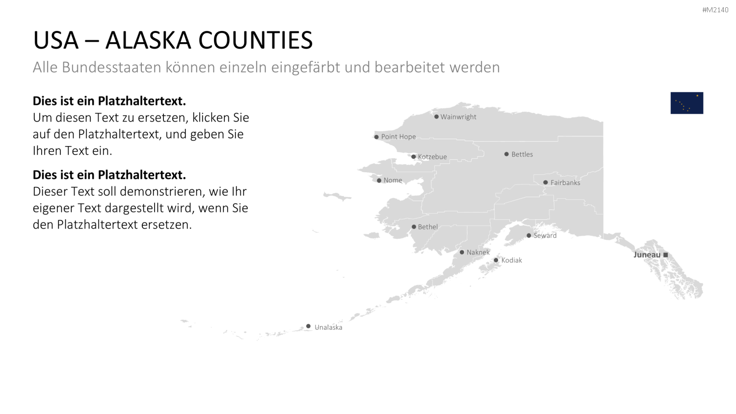 USA - Counties PowerPoint-Vorlage