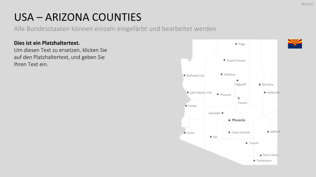 USA - Counties PowerPoint-Vorlage