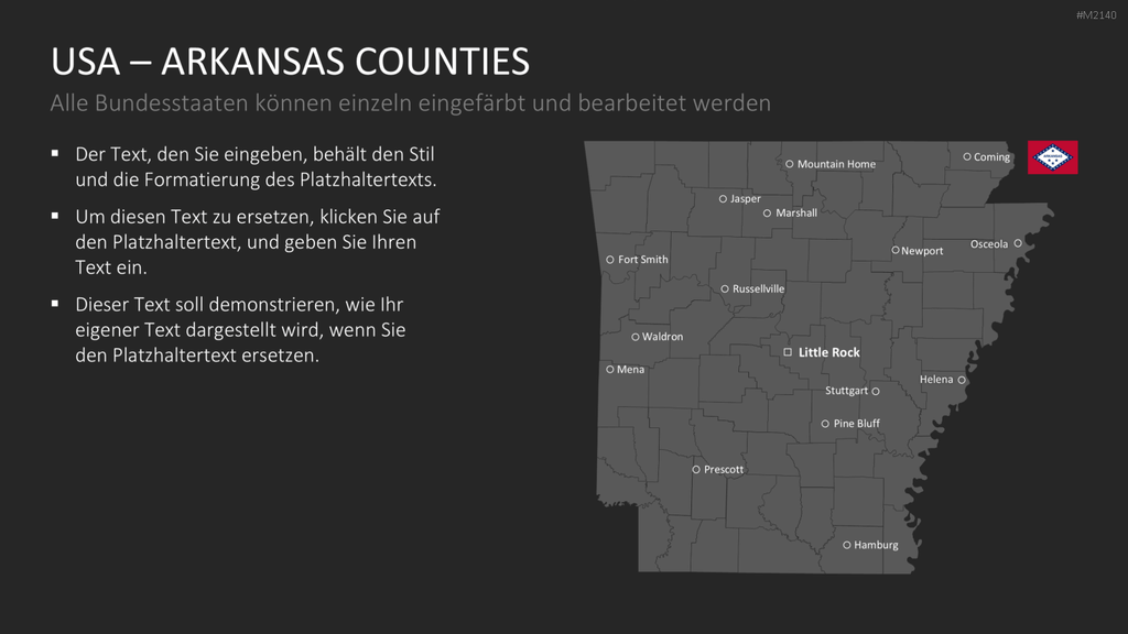 USA - Counties PowerPoint-Vorlage