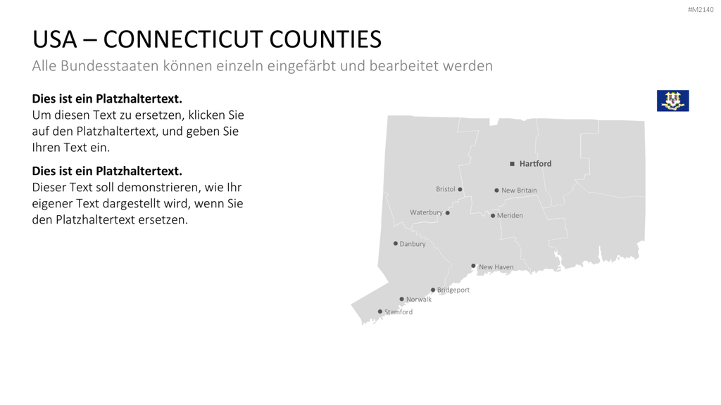 USA - Counties PowerPoint-Vorlage