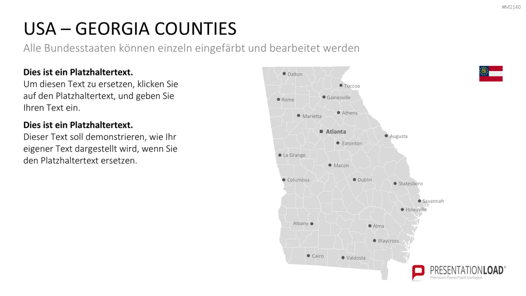 USA - Counties PowerPoint-Vorlage