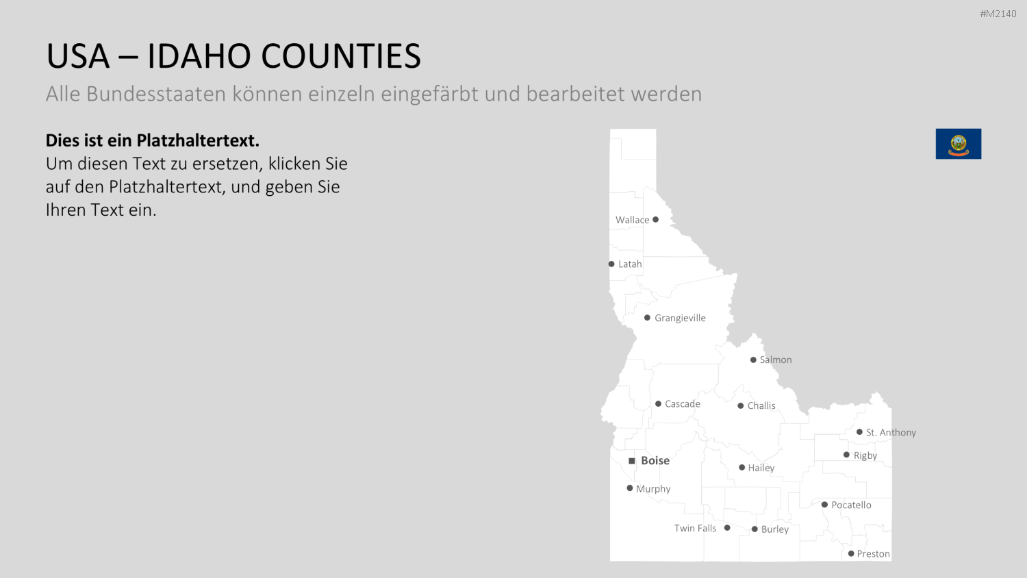 USA - Counties PowerPoint-Vorlage