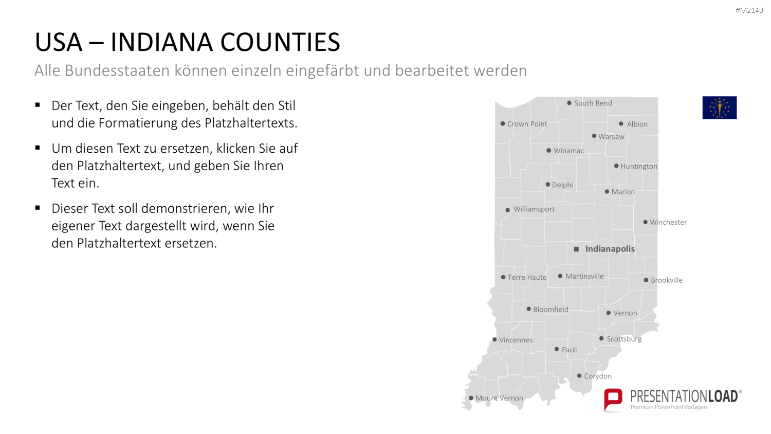 USA - Counties PowerPoint-Vorlage