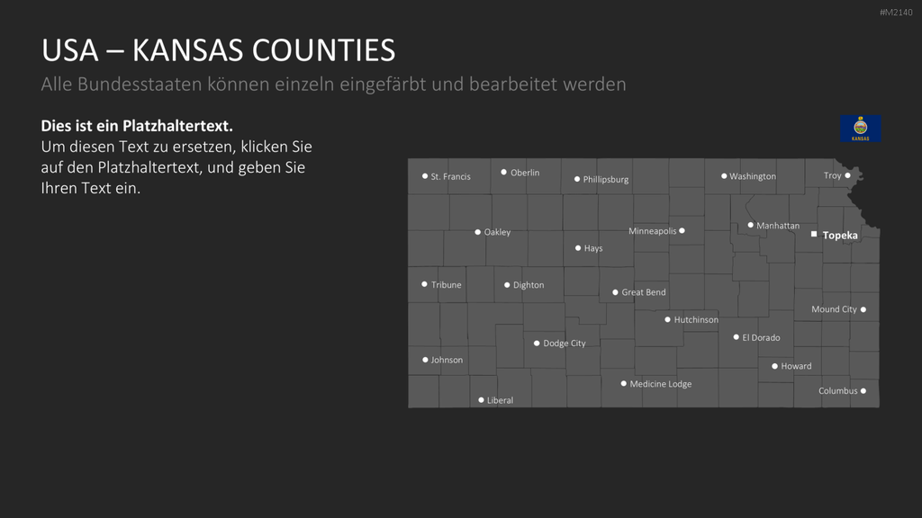 USA - Counties PowerPoint-Vorlage