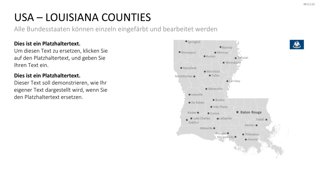 USA - Counties PowerPoint-Vorlage