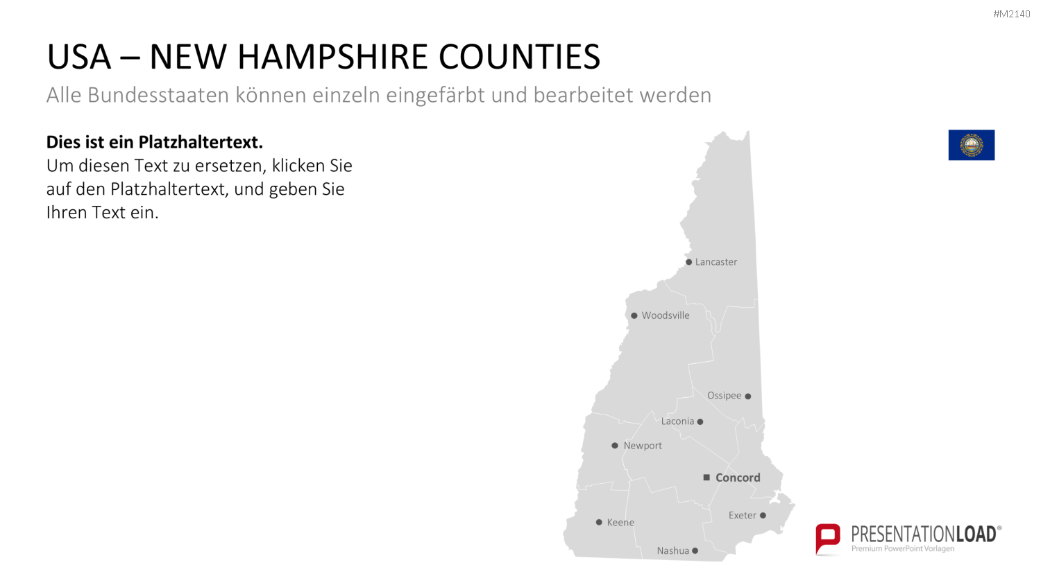 USA - Counties PowerPoint-Vorlage