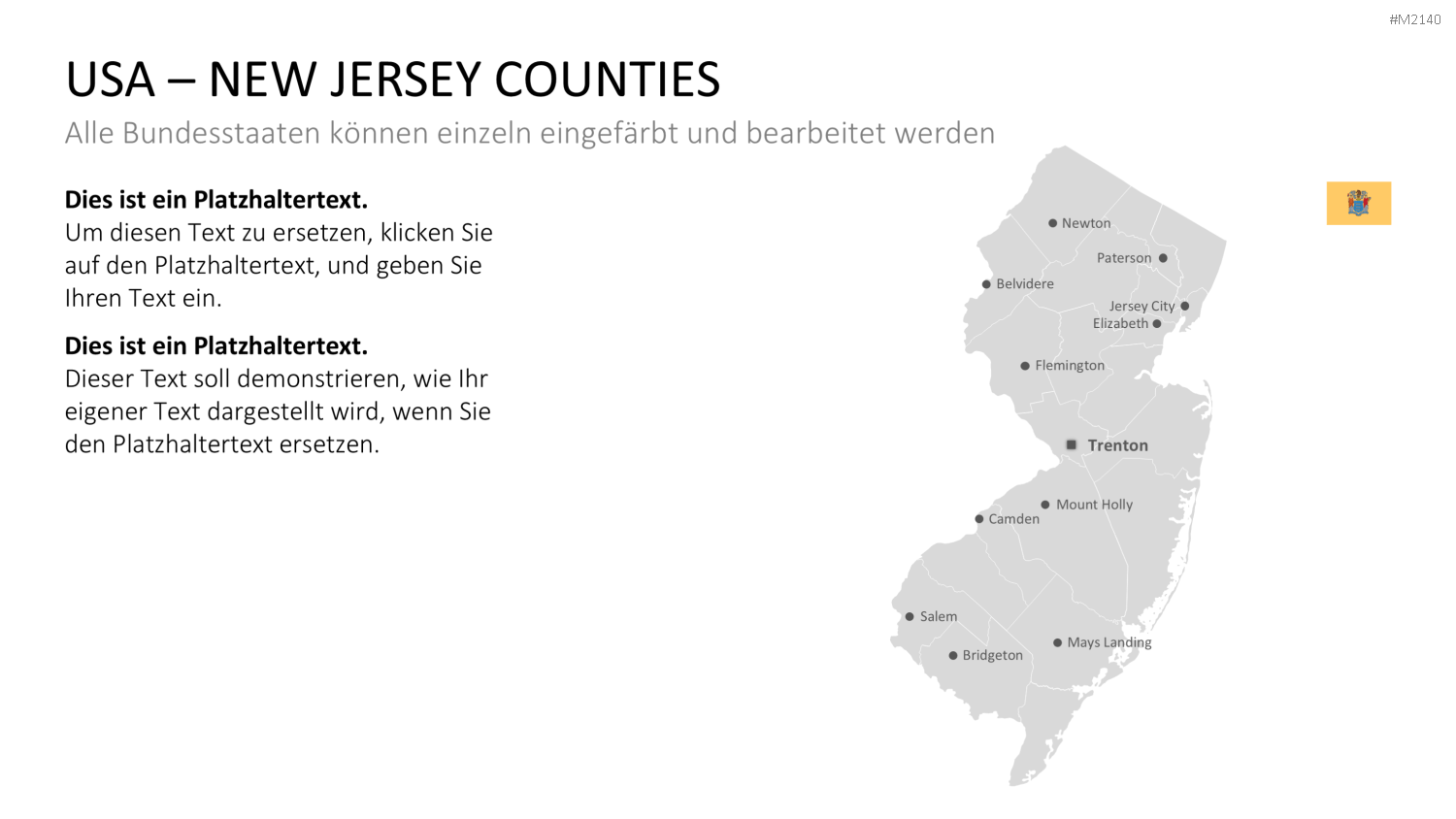 USA - Counties PowerPoint-Vorlage