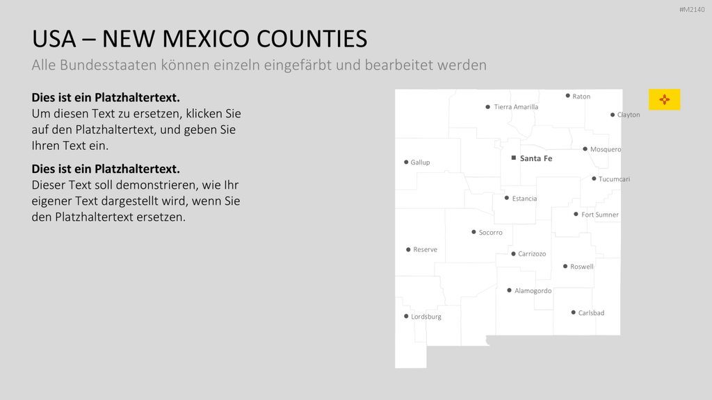 USA - Counties PowerPoint-Vorlage
