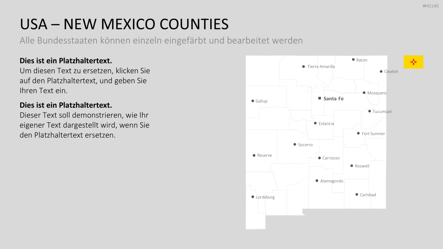 USA - Counties PowerPoint-Vorlage