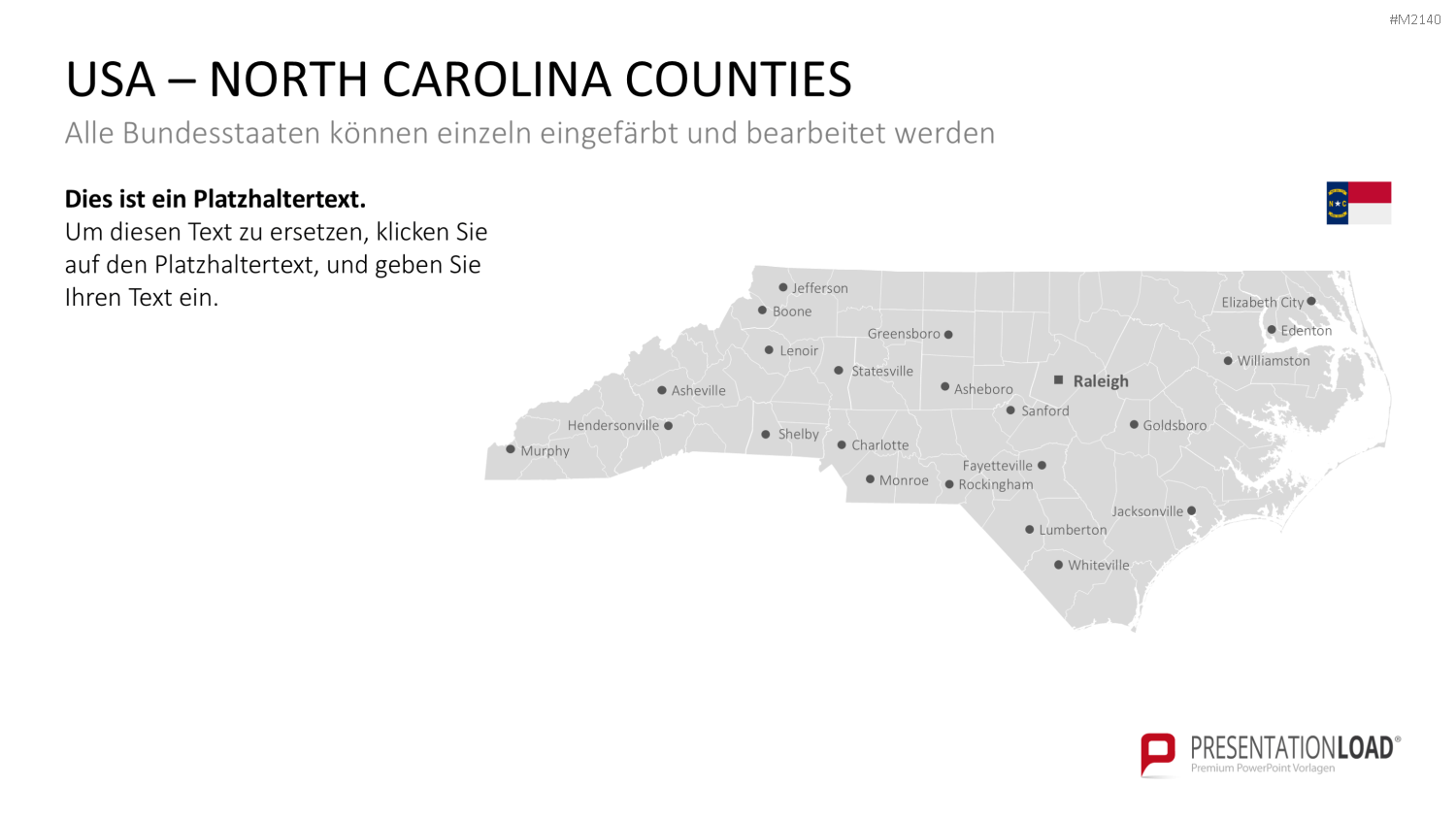 USA - Counties PowerPoint-Vorlage