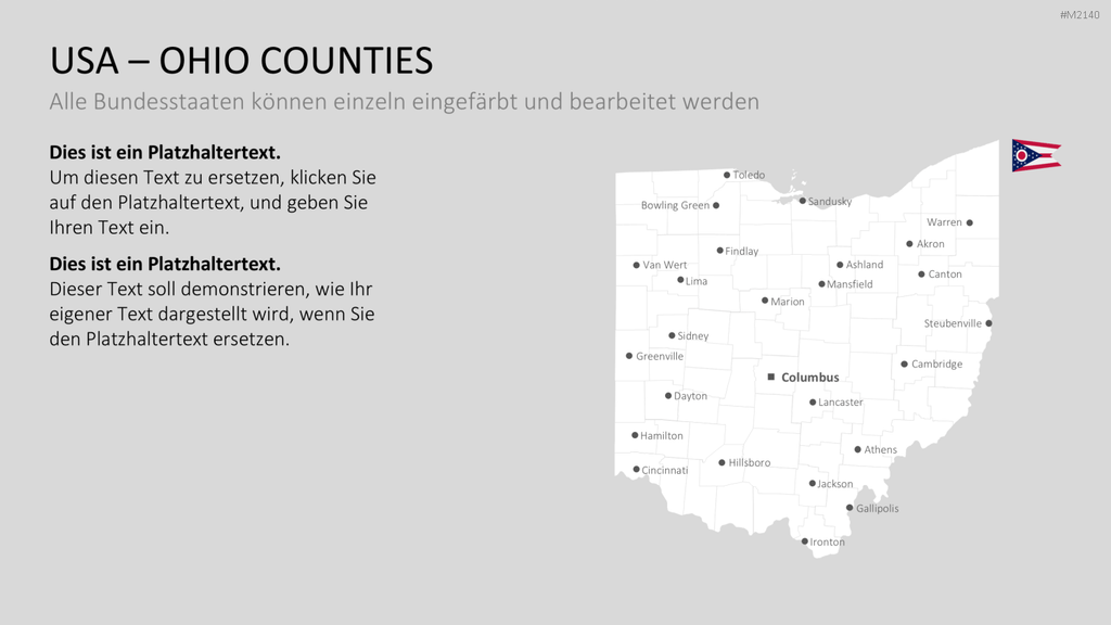 USA - Counties PowerPoint-Vorlage
