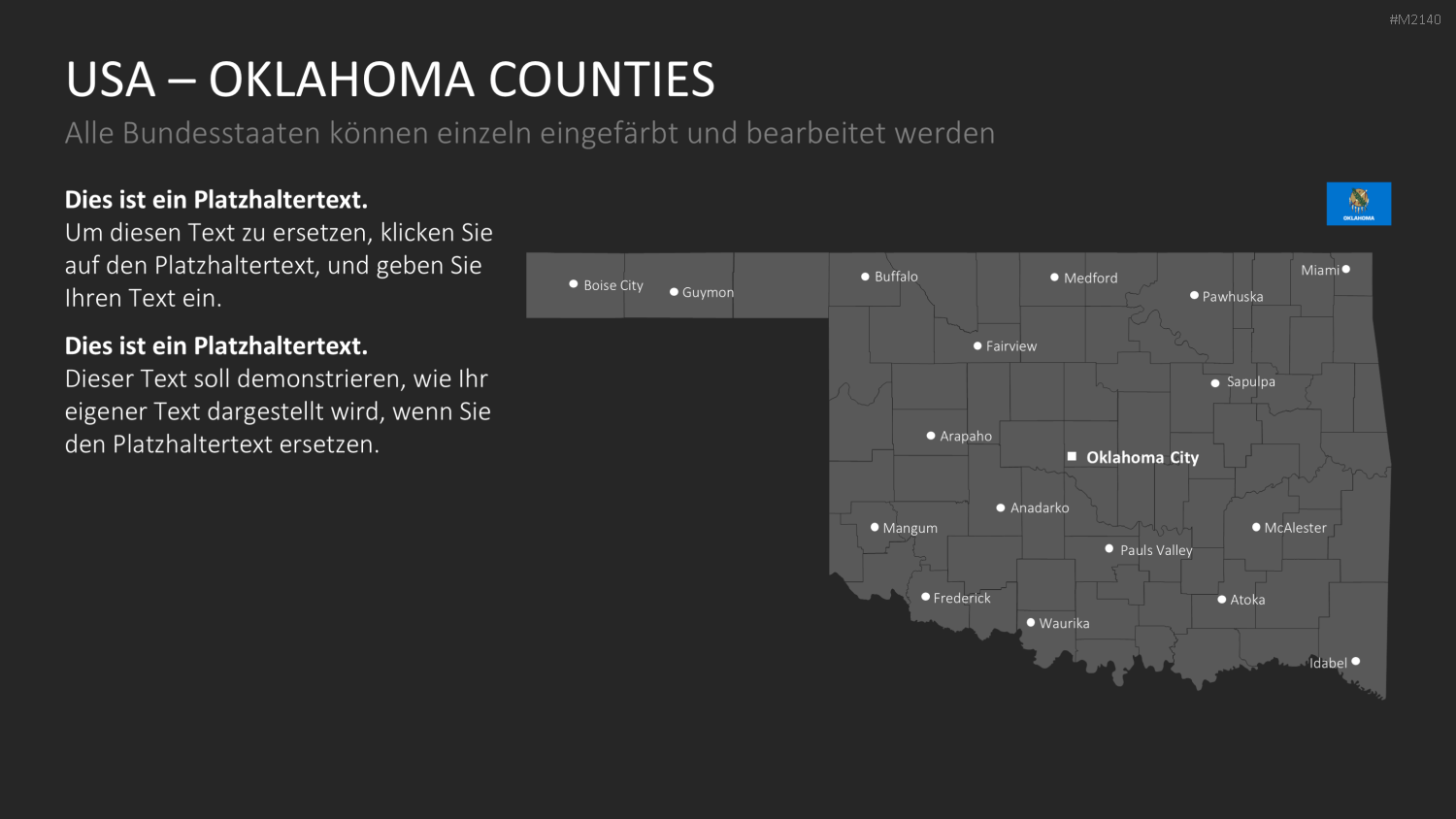 USA - Counties PowerPoint-Vorlage