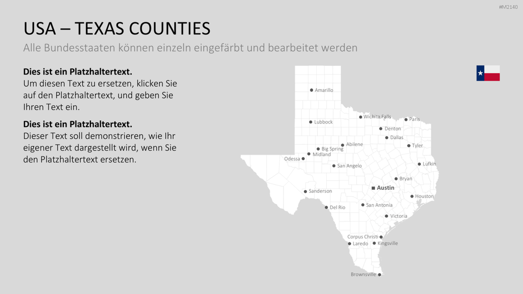 USA - Counties PowerPoint-Vorlage