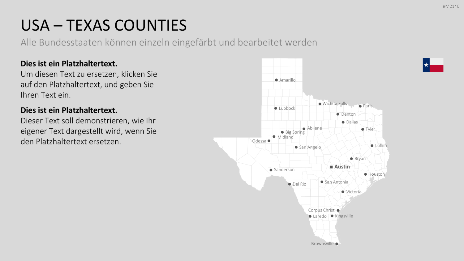 USA - Counties PowerPoint-Vorlage