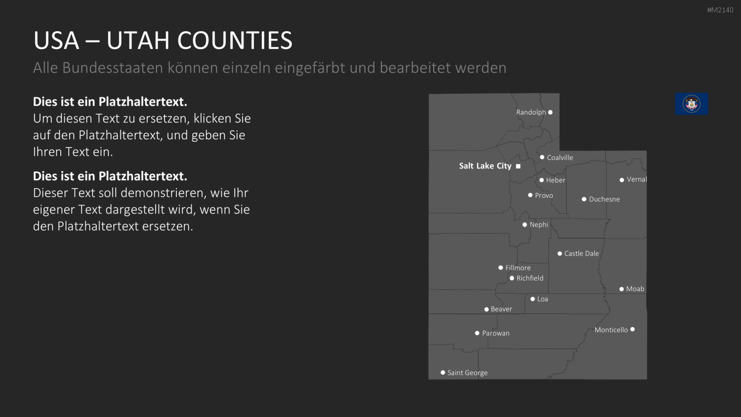 USA - Counties PowerPoint-Vorlage