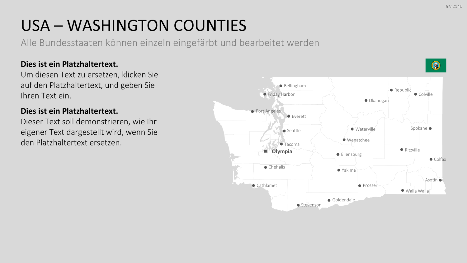 USA - Counties PowerPoint-Vorlage