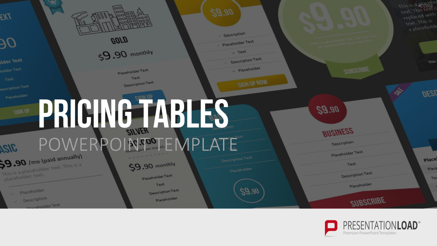 Pricing-Tables PowerPoint-Vorlage