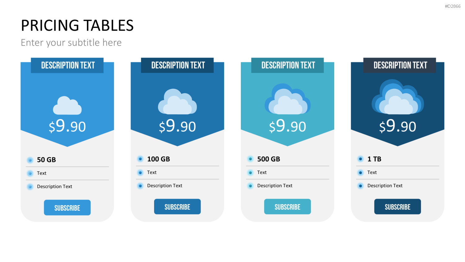 Pricing-Tables PowerPoint-Vorlage