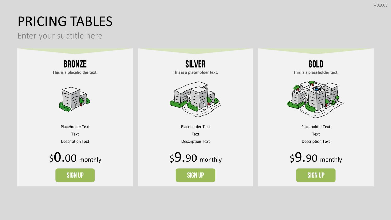 Pricing-Tables PowerPoint-Vorlage