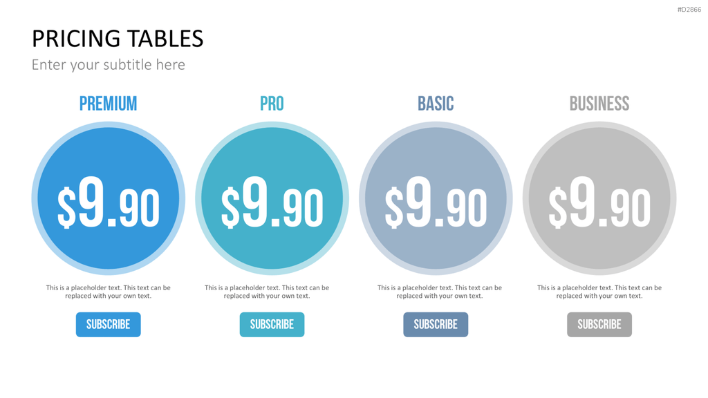 Pricing-Tables PowerPoint-Vorlage