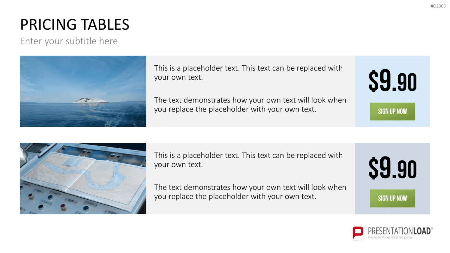 Pricing-Tables PowerPoint-Vorlage