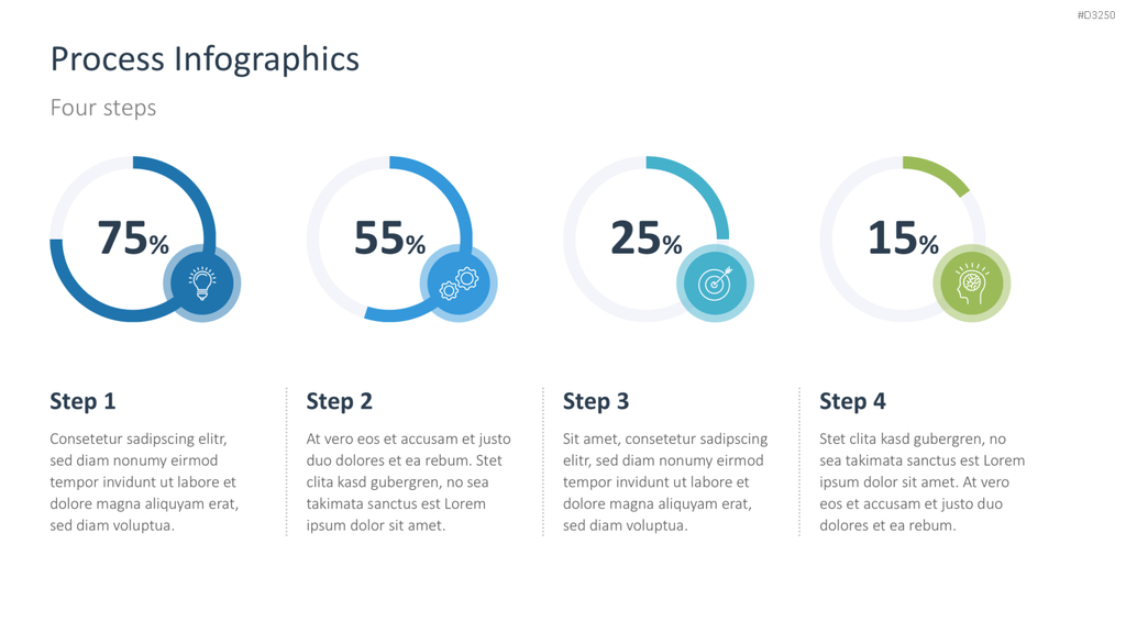 Prozess-Infografiken PowerPoint-Vorlage