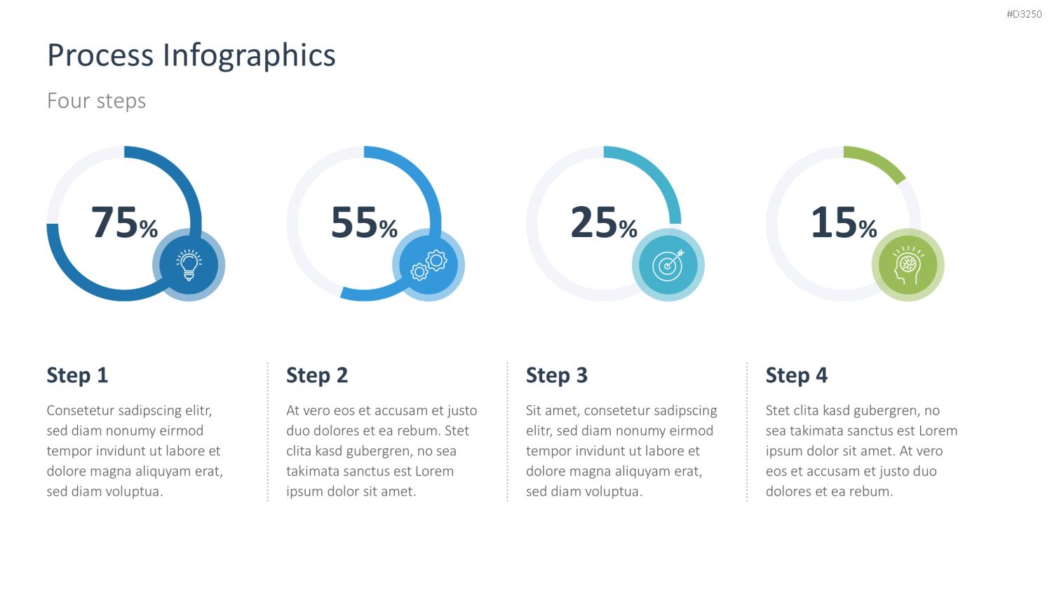 Prozess-Infografiken PowerPoint-Vorlage