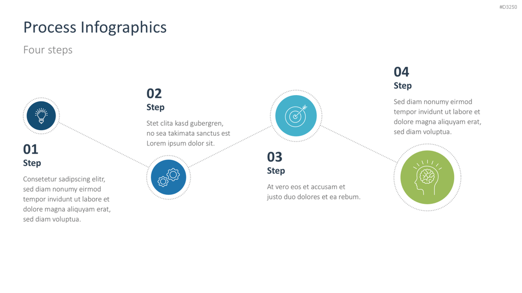 Prozess-Infografiken PowerPoint-Vorlage