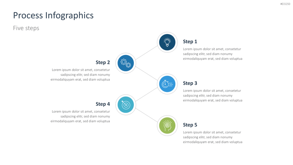 Prozess-Infografiken PowerPoint-Vorlage