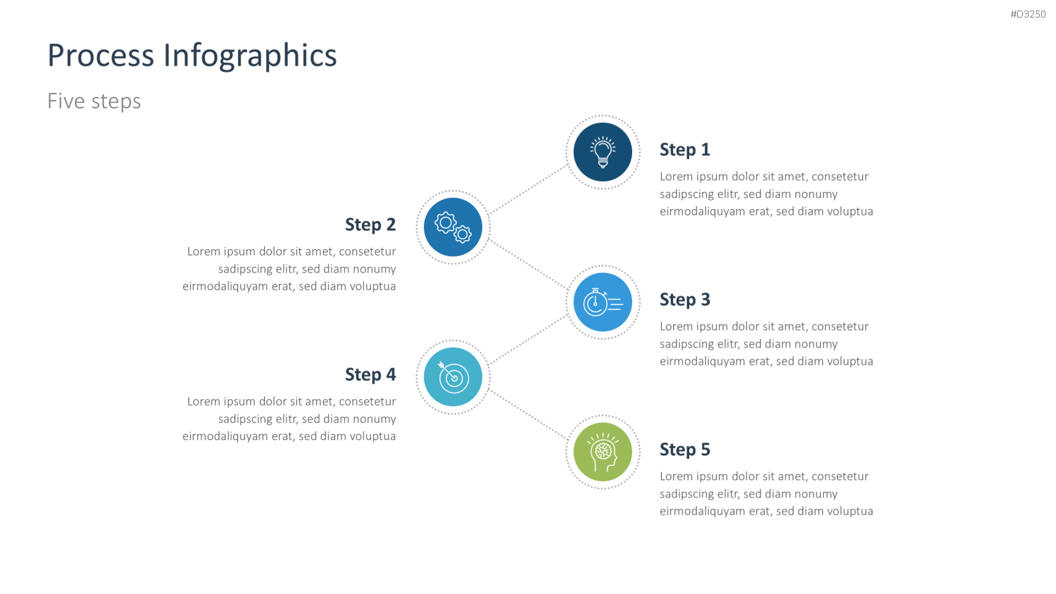 Prozess-Infografiken PowerPoint-Vorlage