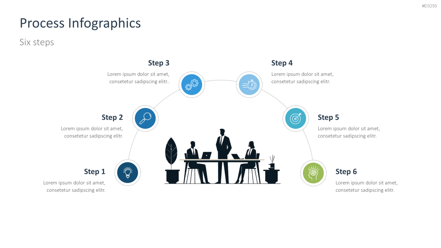 Prozess-Infografiken PowerPoint-Vorlage