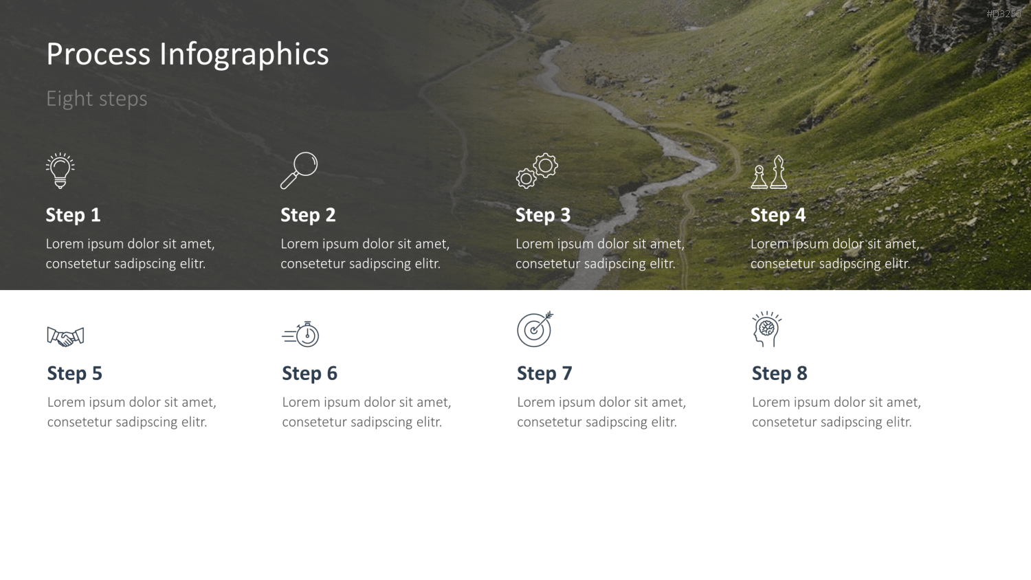 Prozess-Infografiken PowerPoint-Vorlage