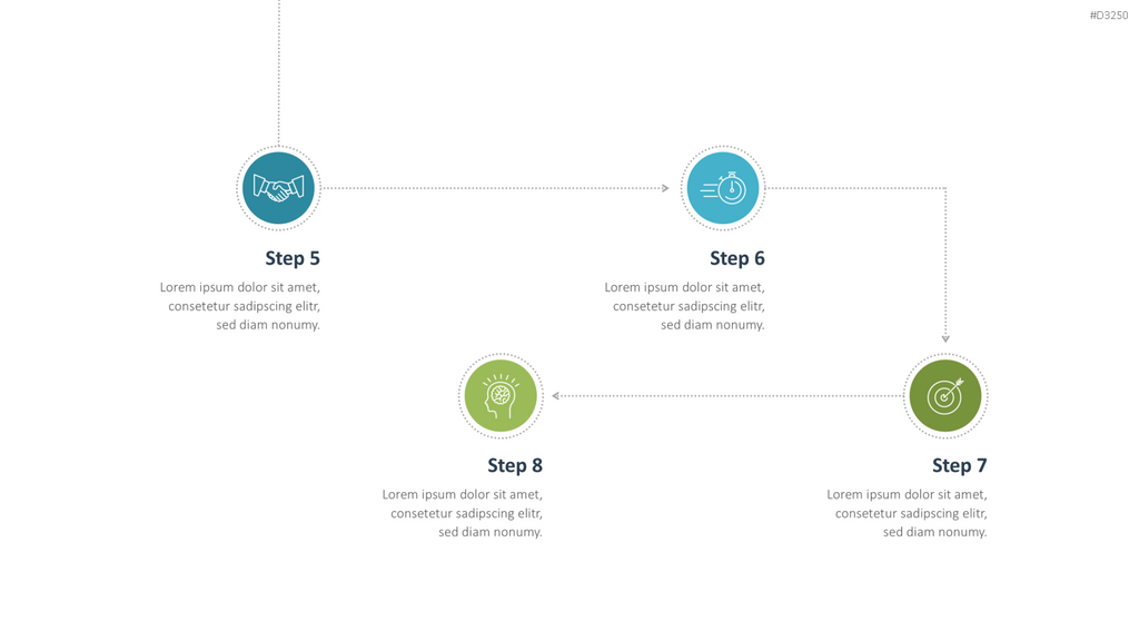 Prozess-Infografiken PowerPoint-Vorlage