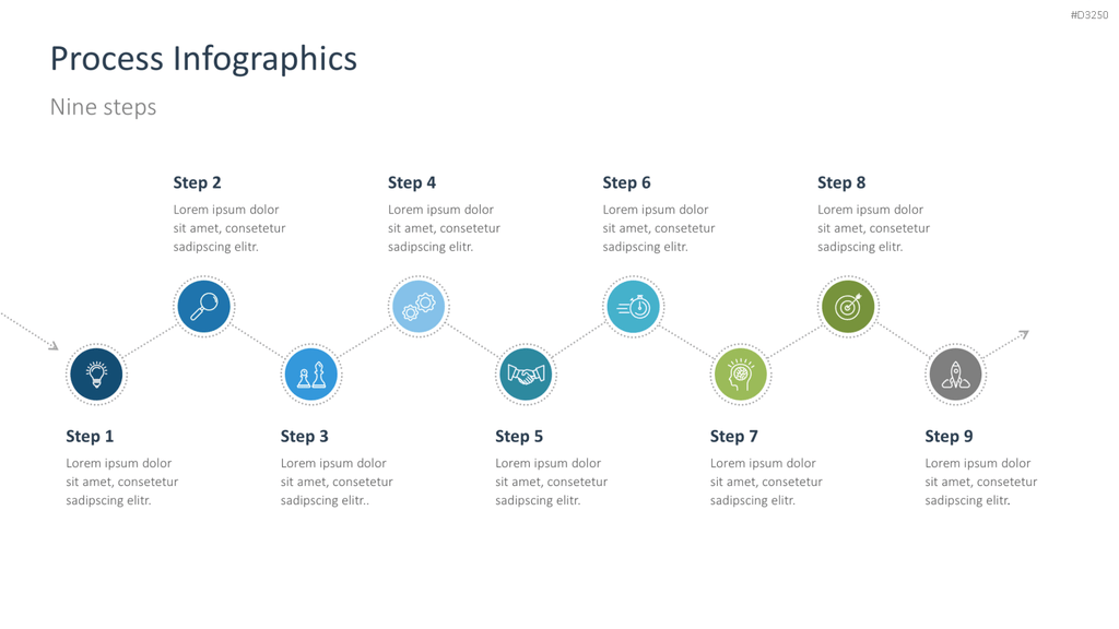 Prozess-Infografiken PowerPoint-Vorlage