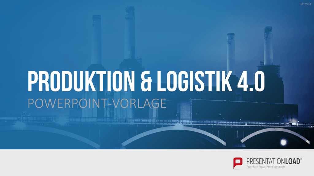 Produktion & Logistik 4.0 PowerPoint-Vorlage