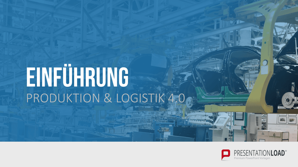 Produktion & Logistik 4.0 PowerPoint-Vorlage